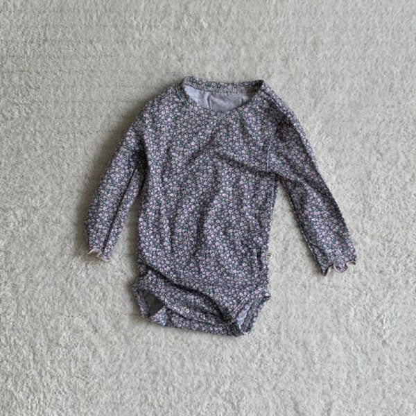 Little Flower Bodysuit Korean infant bodysuit in pink made in Korea