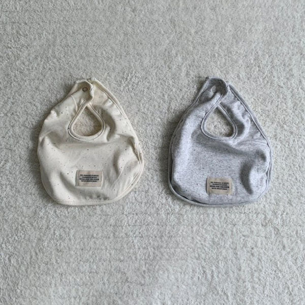 Nep Bib Korean kids accessory in cream made in Korea