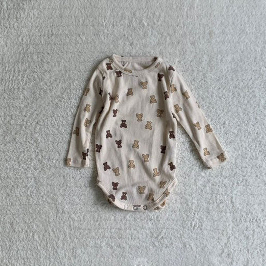 Little Bear Bodysuit Korean infant bodysuit in ivory made in Korea