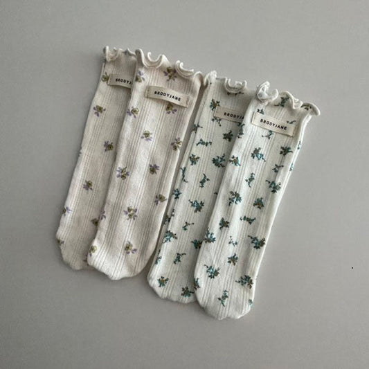 Sweetie Socks Korean kids accessory in ivory made in Korea