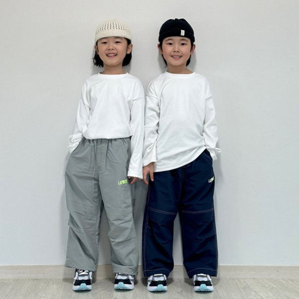 Pintuck Pants Korean juniors pants in navy made in Korea