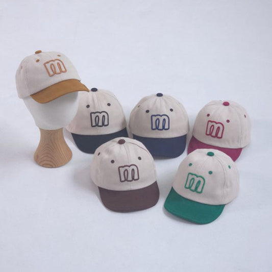 Two-Tone Cap Korean toddler accessory in green made in Korea