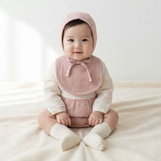 Triple Bodysuit Korean infant bodysuit in mint made in Korea