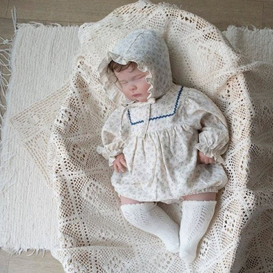 Marie Bodysuit Korean infant bodysuit in chestnut made in Korea