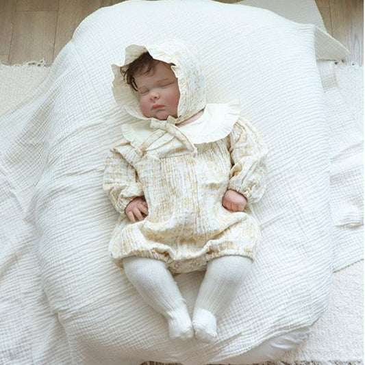 Margaret Bodysuit Korean infant bodysuit in blue made in Korea