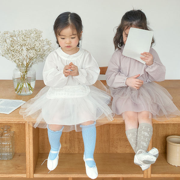 I.L. Tutu Skirt Korean toddler skirt in white made in Korea