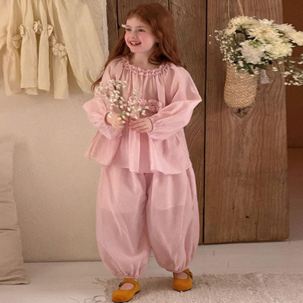 6022 Set Korean toddler set in yellow made in Korea