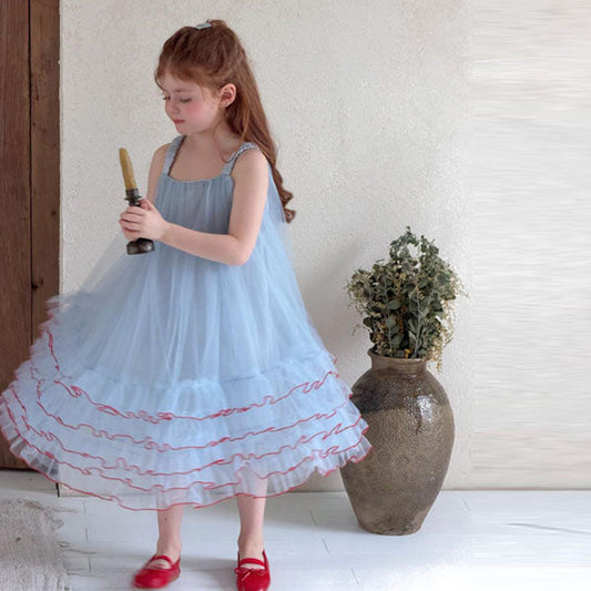 6050 Dress Korean toddler dress in solid color made in Korea