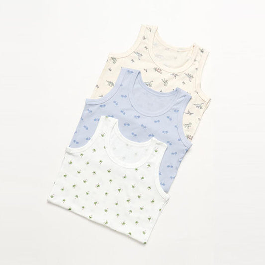 Modal Sleeveless Undershirt - CM Dino Tree Korean toddler underwear in cm dino tree made in Korea
