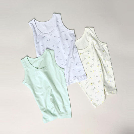 Modal Sleeveless Undershirt - CM Mini Dino Korean toddler underwear in cm mini dino made in Korea