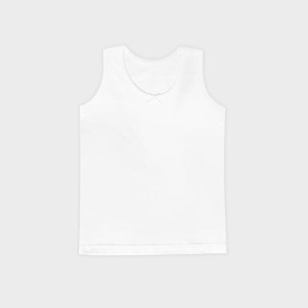 Modal Sleeveless Undershirt - CM White Korean toddler underwear in cm white(girl) made in Korea