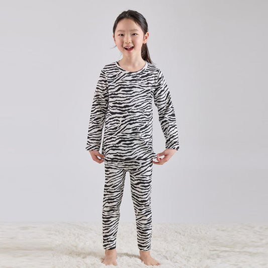Leopard & Zebra Loungewear Korean infant loungewear in leopard made in Korea