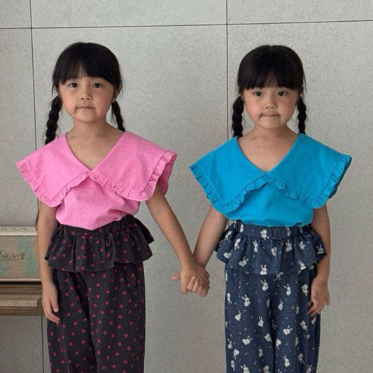 Sailor Blouse Korean toddler blouse in pink made in Korea