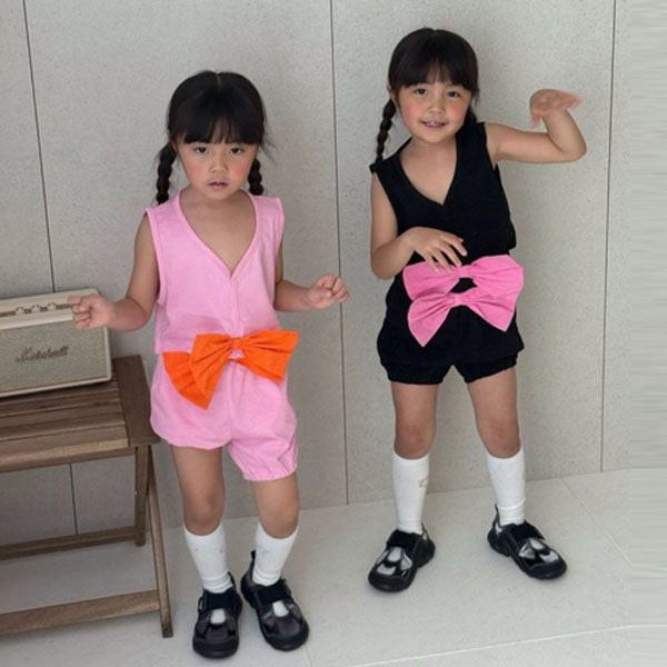 Ribbon Shorts Korean toddler shorts in black made in Korea