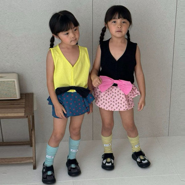 Lego Skort Korean toddler skort in pink bear made in Korea