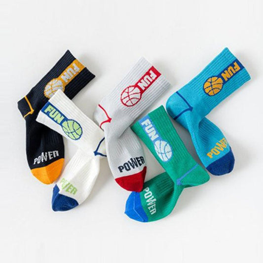 Fun Basketball 5-Piece Set Korean toddler accessory in 5 colors 1 set made in Korea
