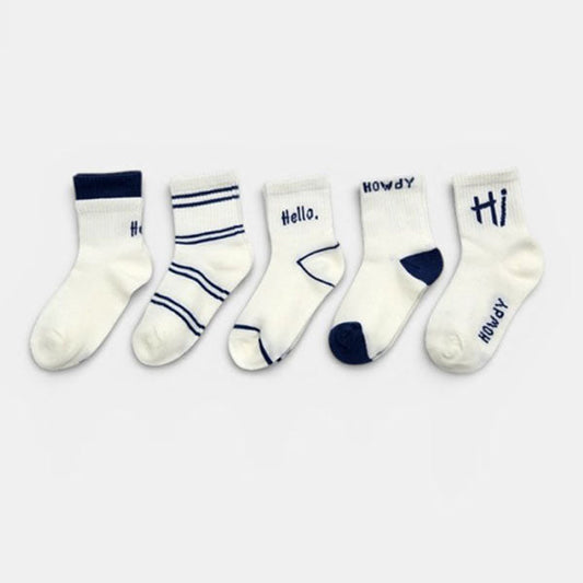 Hi Hello 5-Piece Set Korean toddler accessory in 5 colors 1 set made in Korea