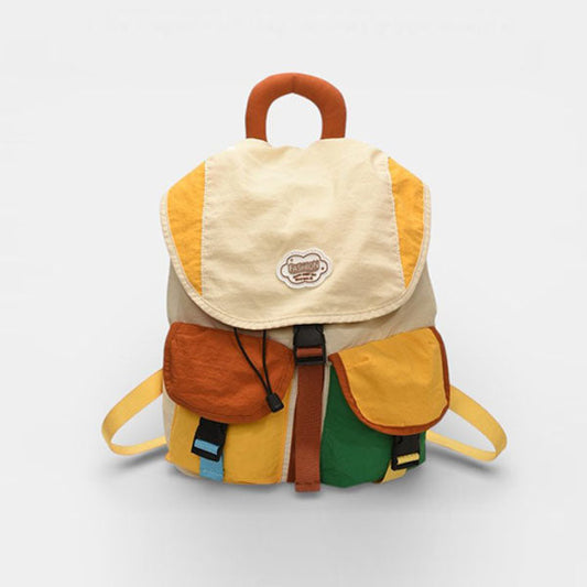 Beton Color Backpack Korean kids accessory in solid color made in Korea