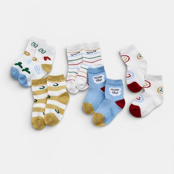 Nice Smile 5-Piece Set Korean toddler accessory in 5 colors 1 set made in Korea