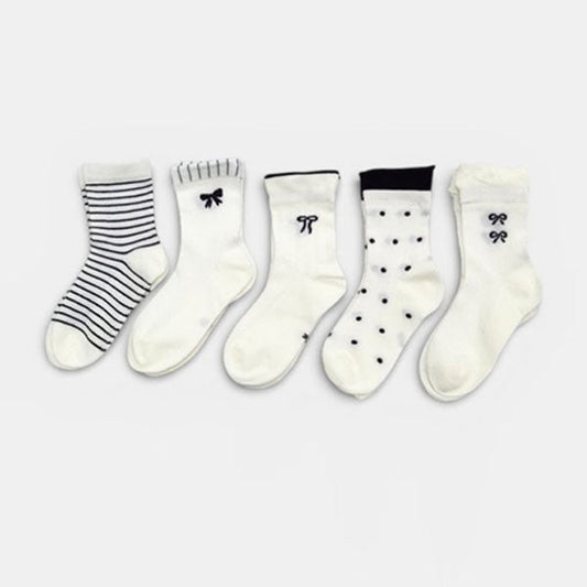 Shirred Ribbon 5-Piece Set Korean toddler accessory in 5 colors 1 set made in Korea