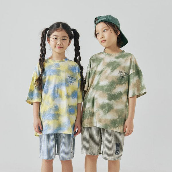 Alcariz Short Sleeve Tee Korean toddler t-shirt in khaki made in Korea