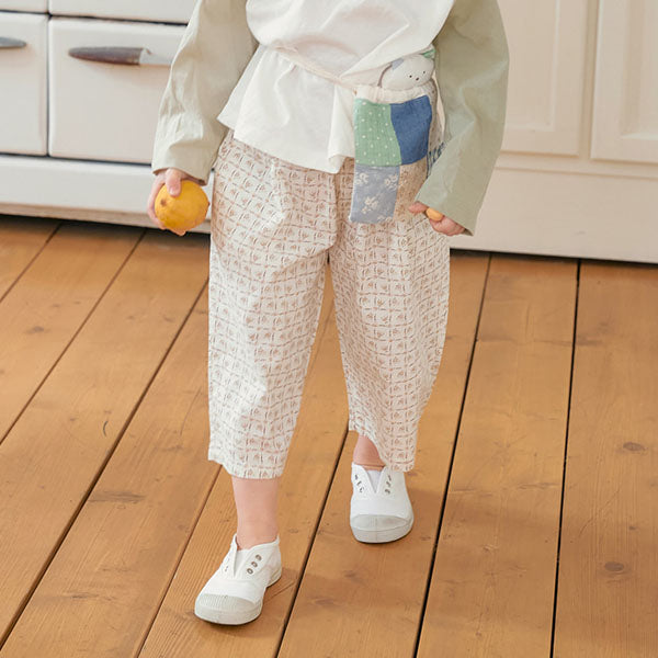 Liber Straight Pants Korean toddler pants in beige made in Korea