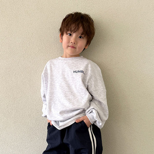 Humble Sweatshirt Korean toddler sweater in yellow made in Korea