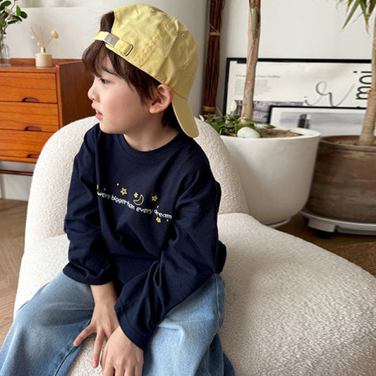 Every Dream Tee Korean toddler t-shirt in navy made in Korea