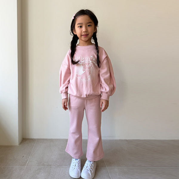 Marie Tio Bell-Bottom Set Korean toddler set in black made in Korea