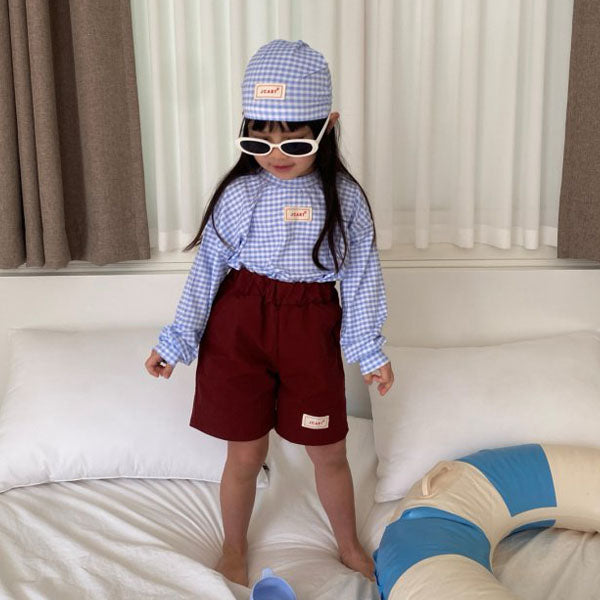 Summer Beach Pants Korean toddler pants in chocolate brown made in Korea