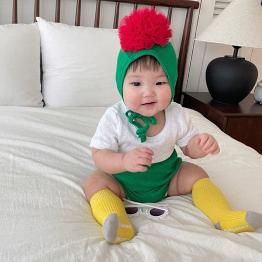 Bebe Basic Tee Korean infant t-shirt in solid color made in Korea