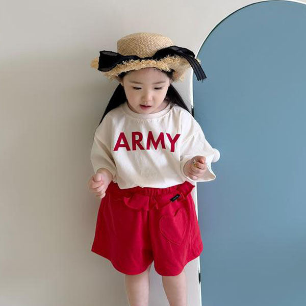 Ami Tee Korean toddler t-shirt in heather made in Korea