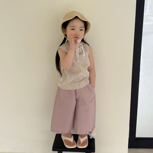 Comfort Fit Point Pants Korean toddler pants in ivory made in Korea