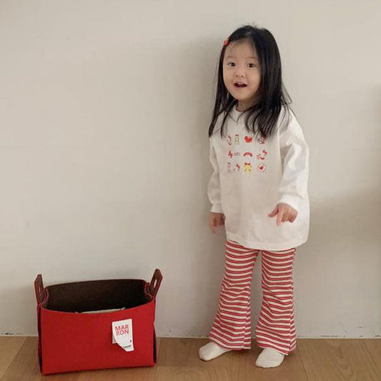 Hello Cute Tee Korean infant t-shirt in ivory made in Korea