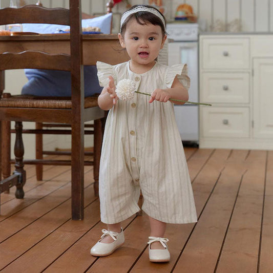 B Mare Jumpsuit Korean infant jumpsuit in mocha made in Korea