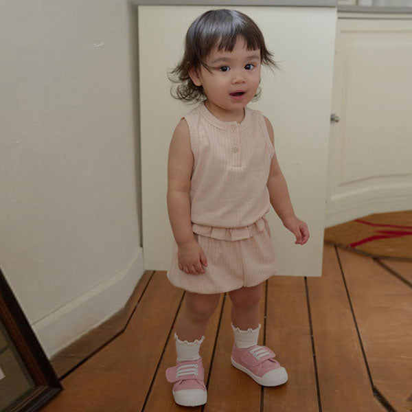 B Enfant Tank Top Pants Set Korean infant set in lightpink made in Korea