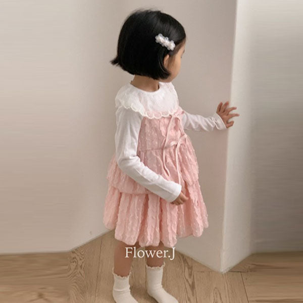 Rose Vest Set-Up Korean toddler set in black made in Korea