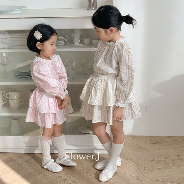 Lulu Set-Up Korean toddler set in beige made in Korea