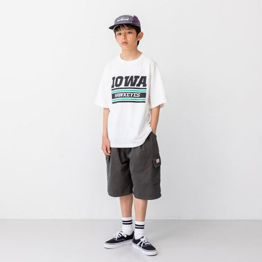 Classic Knee-Length Pants Korean toddler pants in khaki made in Korea