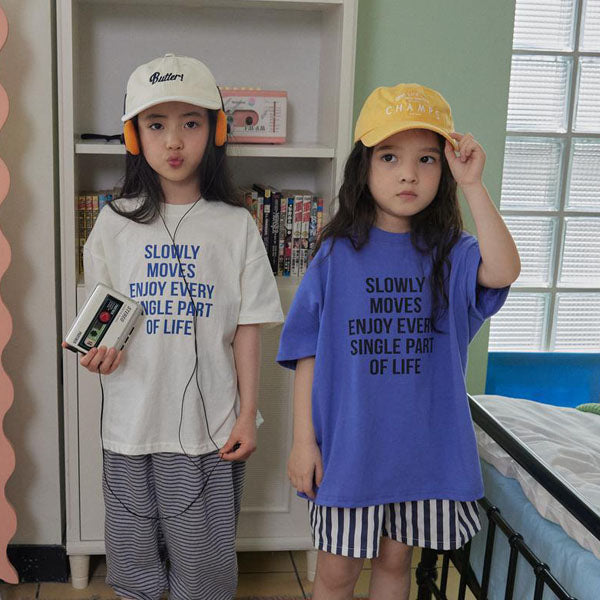 Every Tee Korean toddler t-shirt in ivory made in Korea