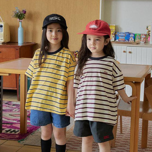 Maple Tee Korean toddler t-shirt in yellow made in Korea