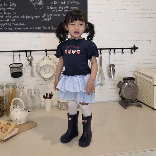 Jelly Skirt Pants Korean toddler skirt in sky blue made in Korea