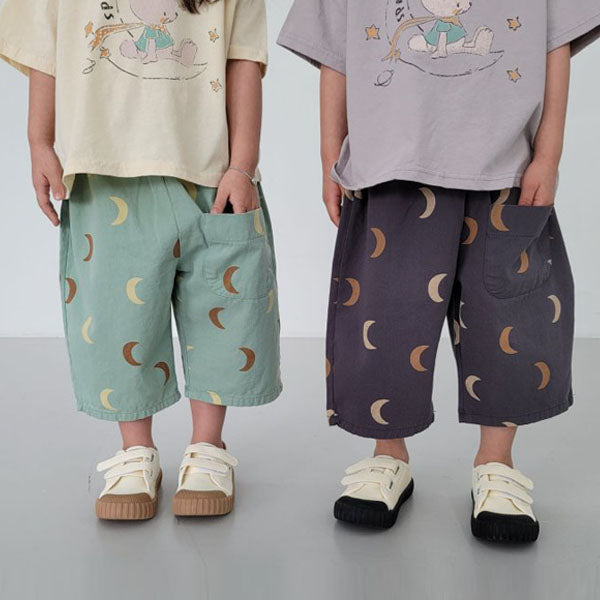 Moon Pants Korean toddler pants in mint made in Korea
