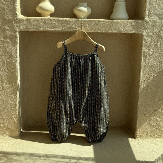 Floral Jumpsuit Korean infant jumpsuit in ivory made in Korea