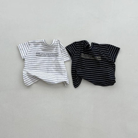 Celine Baby Tee Korean infant t-shirt in ivory made in Korea