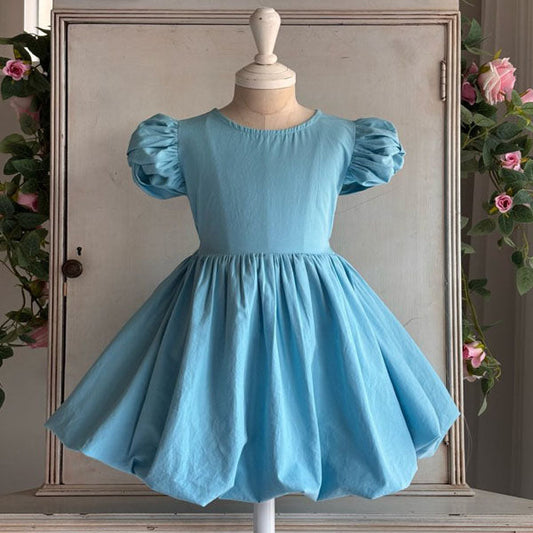 So Cool Balloon Dress Korean toddler dress in solid color made in Korea