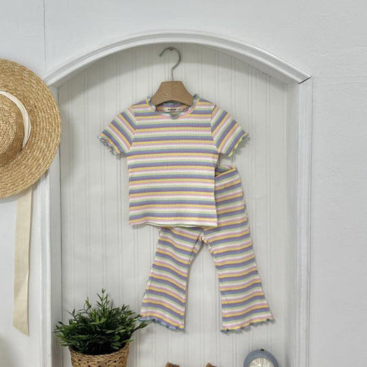 Cotton Candy Set Korean toddler set in red made in Korea