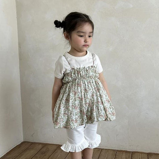 Clio Bustier Korean toddler tops in black made in Korea