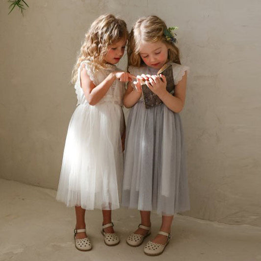 Luri Dress Korean toddler dress in ivory made in Korea