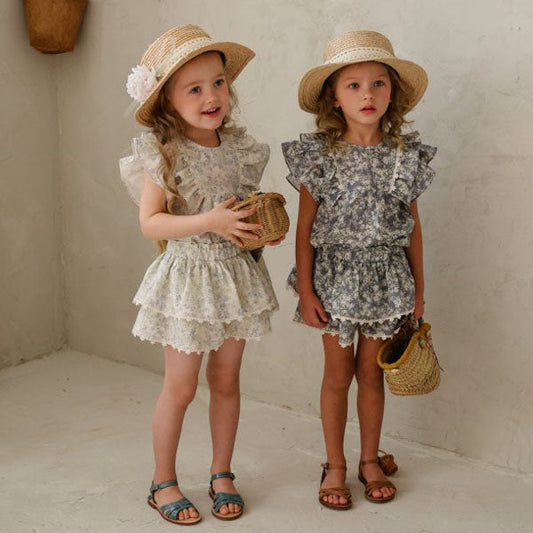Lala Pants Korean toddler pants in cream made in Korea